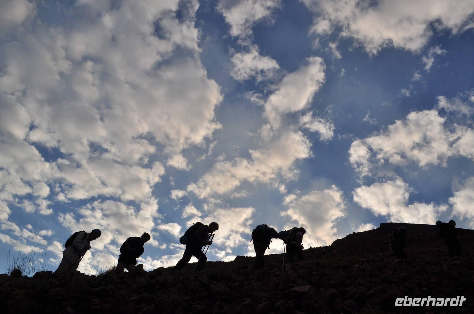 Aufstieg zum Gipfel des Stromboli