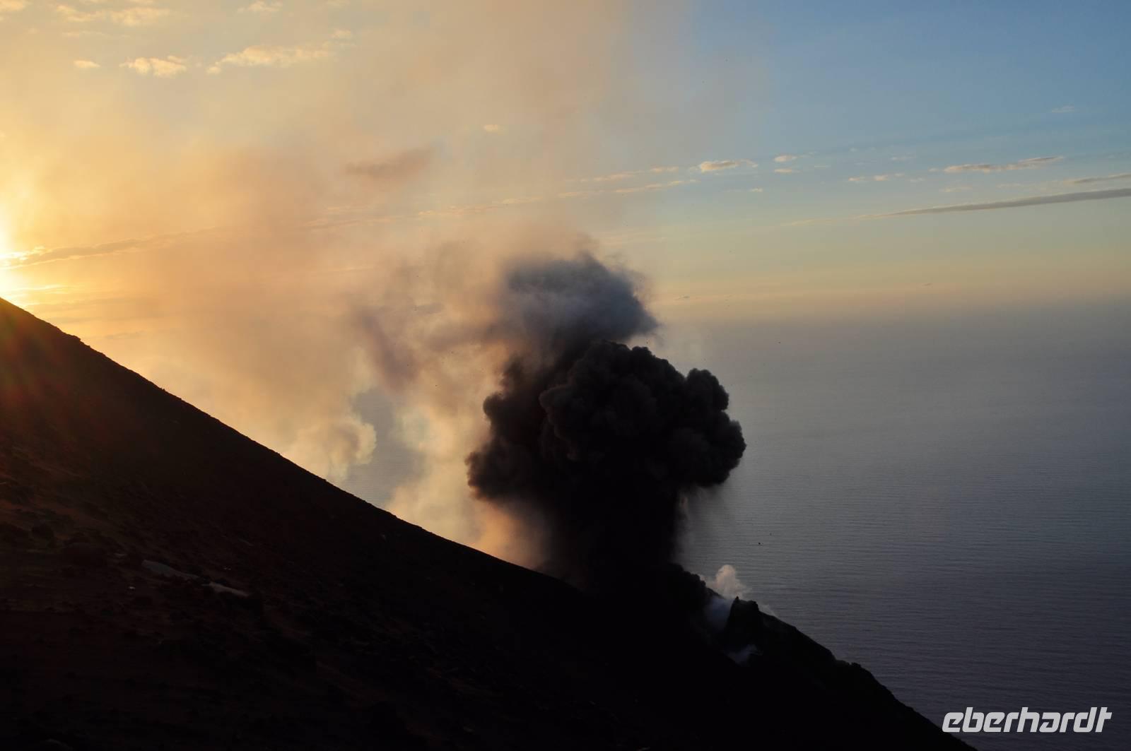 Aufstieg zum Gipfel des Stromboli