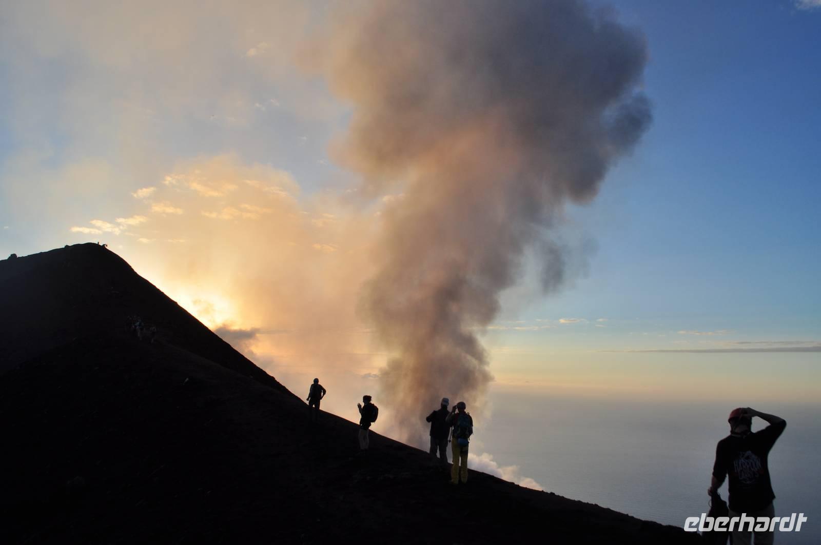 Aufstieg zum Gipfel des Stromboli