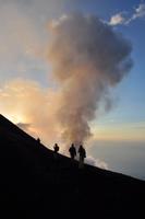 Aufstieg zum Gipfel des Stromboli