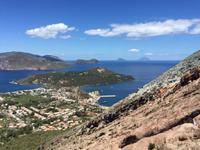 Blick nach Lipari, Panarea und Stromboli
