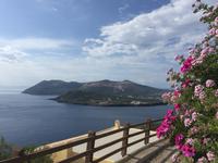 Wanderung Lipari - Blick nach Vulcano