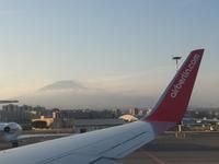 Ätna-Diva auf dem Rückflug