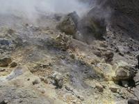 Vulcano-Fumarolen,Schwefeldämpfe am Krater