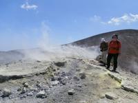 Vulcano-Fumarolen,Schwefeldämpfe am Krater