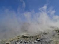 Vulcano-Fumarolen,Schwefeldämpfe am Krater