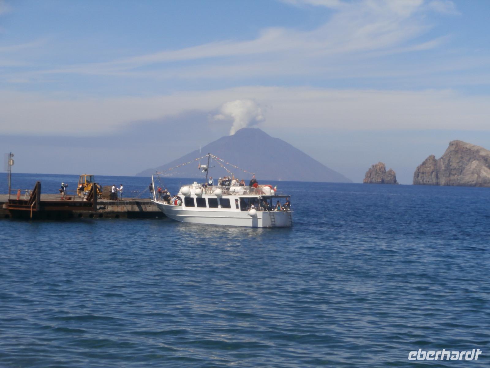 Boot nach Insel Stromboli