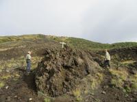 Erste Kletterversuche auf dem Ätna