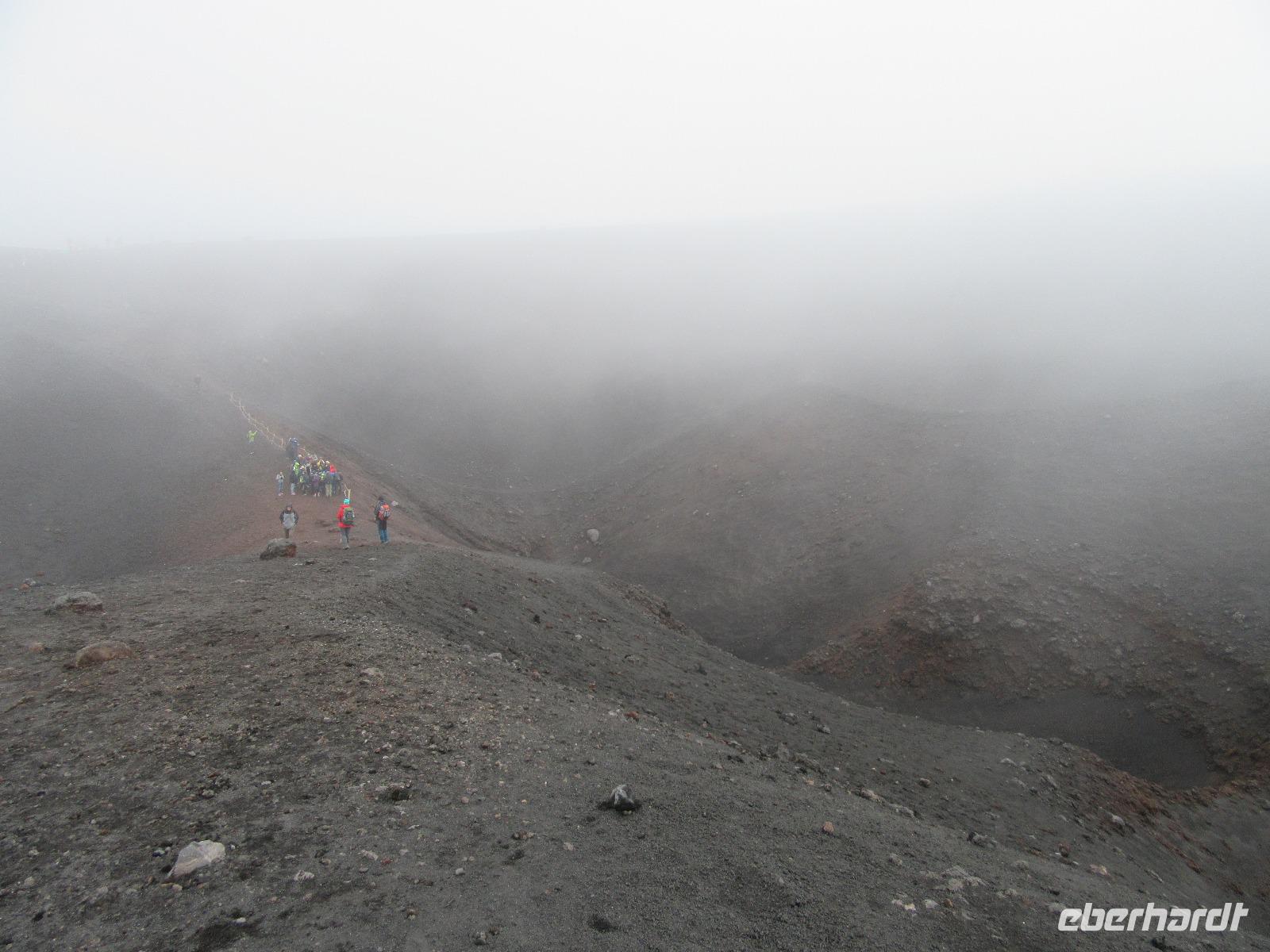 Nebelwanderung auf dem Ätna