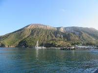 Blick zum 391 Meter hohen Gran Cratere von Vulcano