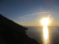 Sonnenuntergang an der Sciara del Fuoco