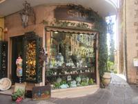 Geschäft auf Taormina