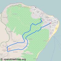 Wanderroute Aufstieg Stromboli, © openstreetmap.org