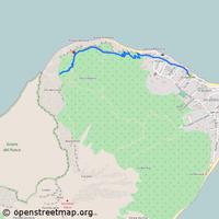 Wanderroute Stromboli Observatorium, © openstreetmap.org