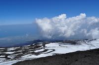 Ätna - Blick in Richtung Bergstation