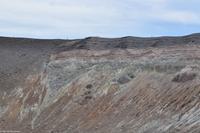 Wanderung am Gran Cratere, Vulcano - Man beachte die Personen auf dem Kraterrand
