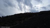 Aufstieg zum Gipfelgrat des Stromboli