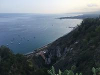 Sicht auf die Bucht von Giardini Naxos