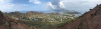 Panoramasicht von Vulcano auf die Nachbarinseln