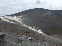 Fumarolen am Krater des Vulcano