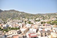 Blick über Lipari in Richtung Inselinneren