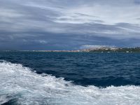 3. Reisetag – Überfahrt nach Lipari – Blick zurück nach Milazzo