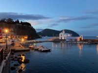 3. Reisetag – Abendstimmung im alten Hafen von Lipari