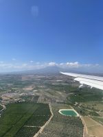 Landeanflug Catania mit Blick zum Ätna