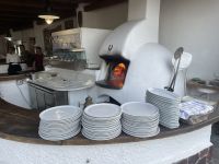 Pizza-Abendessen auf Stromboli