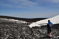 Querung eines Schneefeldes