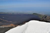 Am Schneegrat - Blick ins Valle del Bove