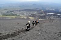 Ascheabfahrt am Ätna