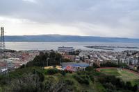 Straße von Messina - Blick nach Villa San Giovanni (italienisches Festland)