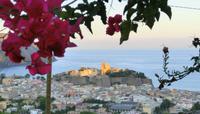 Lipari Stadt in der Abendsonne