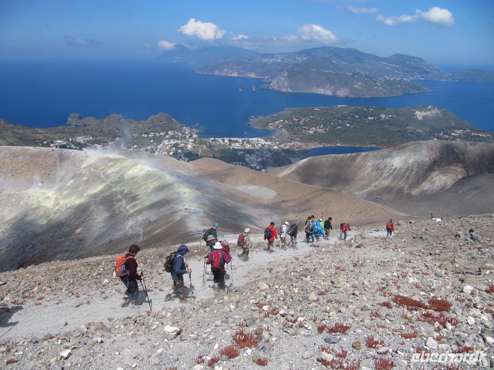 Abstieg von Vulcano.