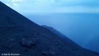 Aufstieg zum Gipfelgrat des Stromboli