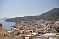 Blick über Lipari in Richtung kleine Marine