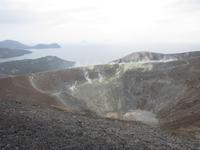 Blick in den Krater des Vulcano