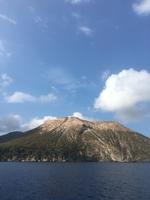 Erster Blick auf die Insel Vulcano