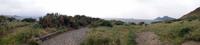 Panorama Lipari (Vulcano ganz Links, Alicudi, Filicudi, Salina)