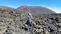 Querung des Lavafeldes