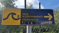 Tsunami Evakuierungsroute Stromboli