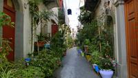 in den Straßen von Lipari Stadt