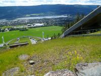 .... über Lillehammer und den Mjøsa-see