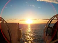 Abendstimmung auf der Fähre