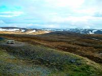 Fjell- Landschaft am Nordkap, Fotostopp