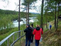 Eberhardt- Reisegruppe am Malselvfossen
