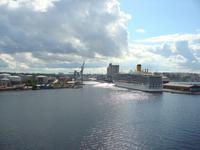Ausfahrt aus dem Hafen Stockholm