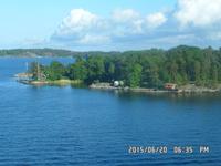 Ausfahrt aus dem Schärengarten von Stockholm