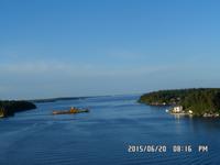 Fähre im Schärengarten von Stockholm